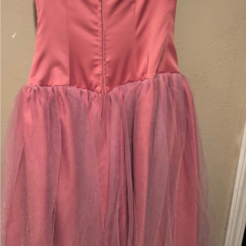 ✨Small-Laura Byrnes Black Label Bernadette Tulle strapless dusty rose Price FIRM - Picture 6 of 9